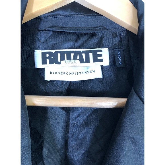 Rotate Birger Christensen Augustina Sequin Blazer Elegant Silver Gray US 4 - Picture 9 of 14